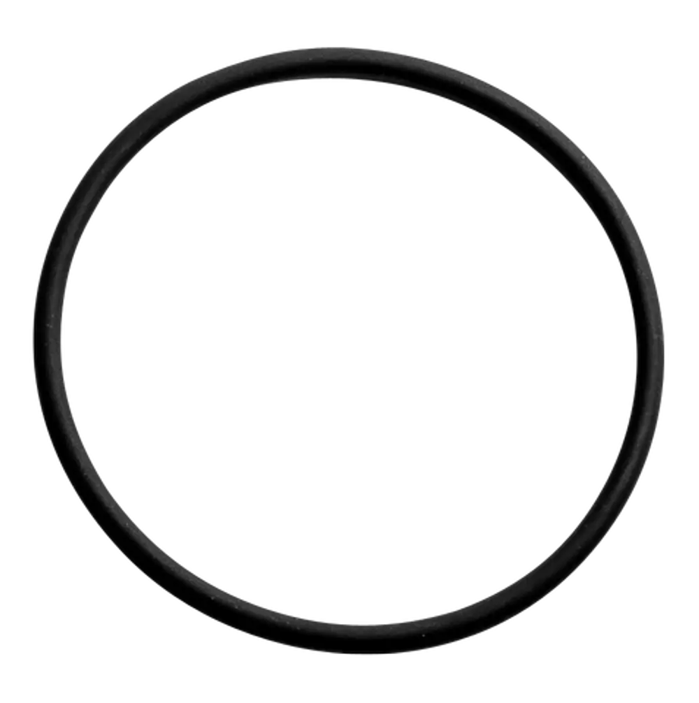 Schwarzer O-Ring in runder Form, geeignet für Dichtungen in Abgasrohren. Produkt von Wolf, ideal für spezifische Anwendungen in Heizsystemen.